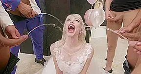 Slammed brides Goes Wet with TAP, Izzy Wilde 7on1 ATM DAP, Wrecked Ass, ButtRose, Pee Drink, Shower, Cum in Mouth, Swallow BTG116 – PissVids