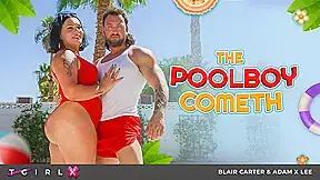 TGIRLS XXX Blair Carter Desired Fucked By Pool boy