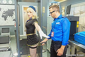 Big tit tgirls butt plug got the metal detection all beeping