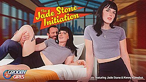 GROOBYGIRLS – Jade Stone s Steamy Debut with Kenny Kumshot