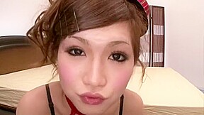 Incredible Japanese whore in Horny Stockings, Blowjob JAV scene