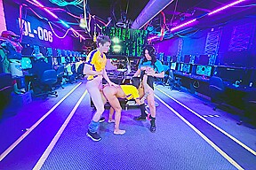 Trans Avery Lust distracted by competitors cock in her mouth