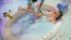 Busty trans wife Izzy Wilde bathed deepthroated and analized