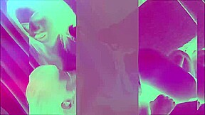 Redhead ladyboy Bella in tight dress plays with her huge cock